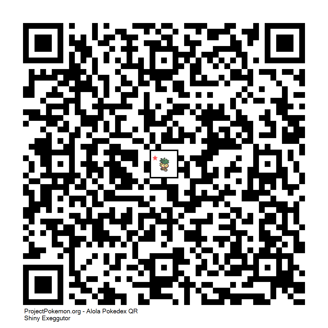 Cdigo QR de Exeggutor variocolor